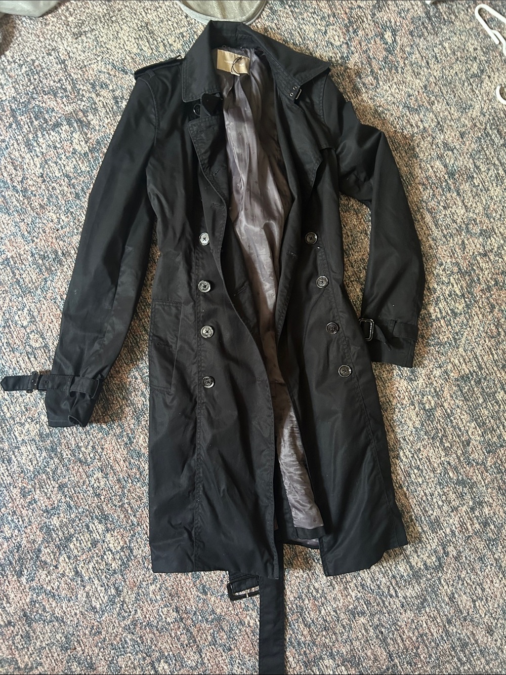 Banana Republic Black Jacket with Gray Lining tall XS